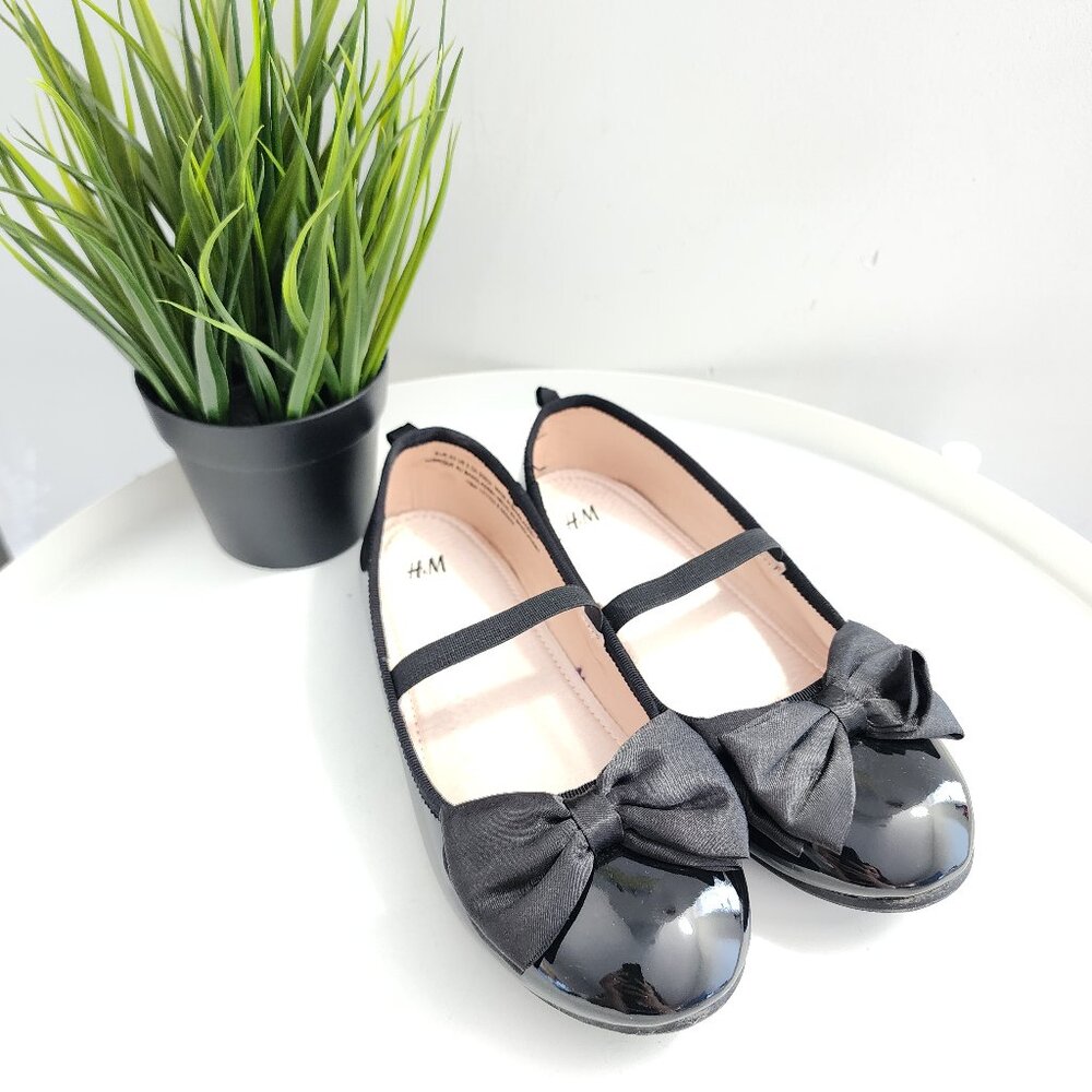 (Pre-loved) Black - H&M Ballet Shoes with Bow